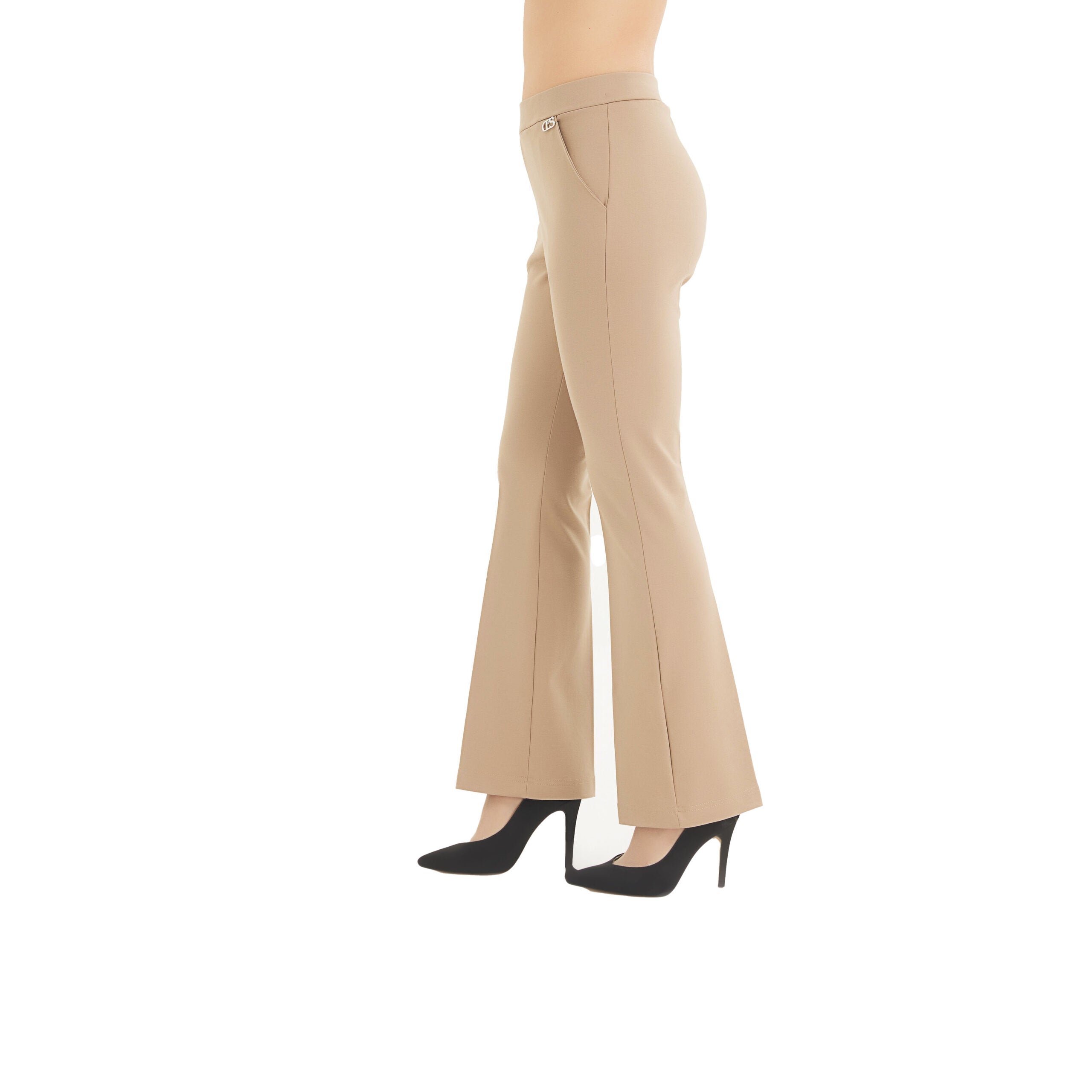 Pantalone flare con tasche