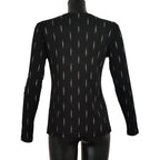 Maglia con costine glitter