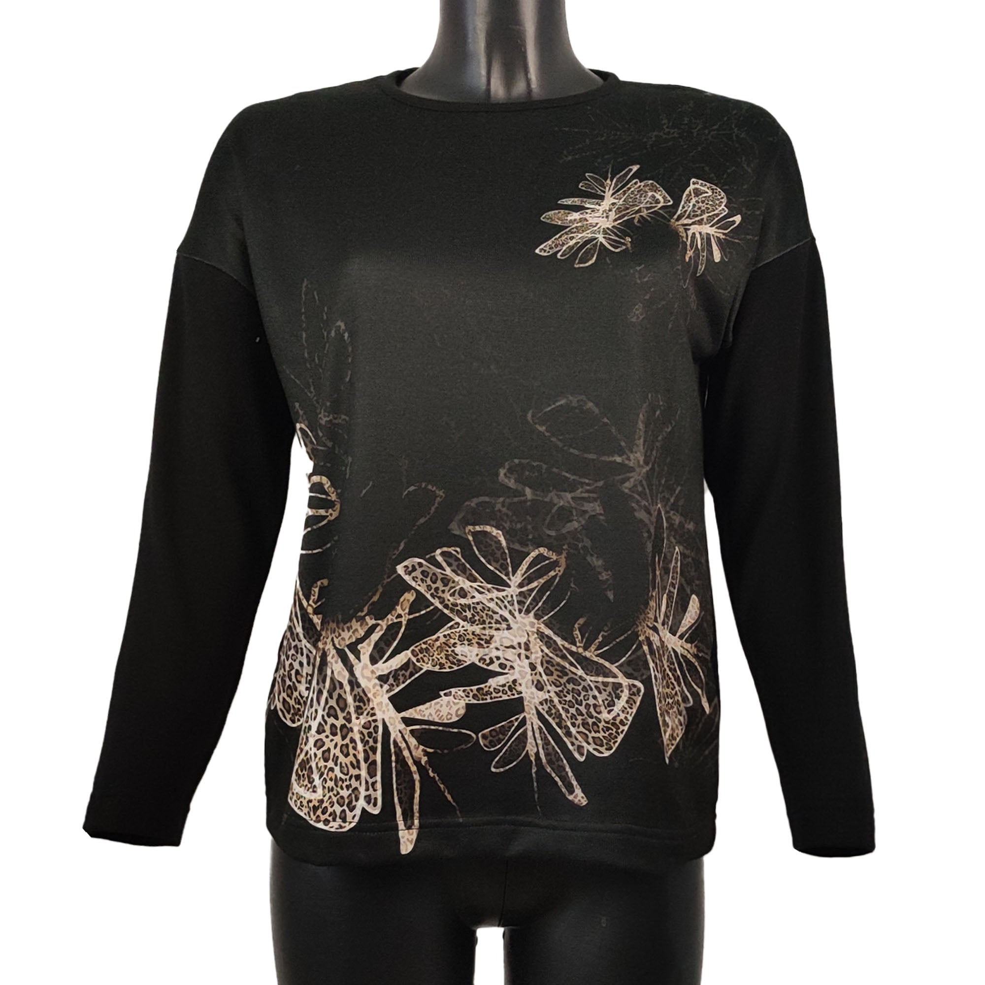 Maglia in maglina floreale