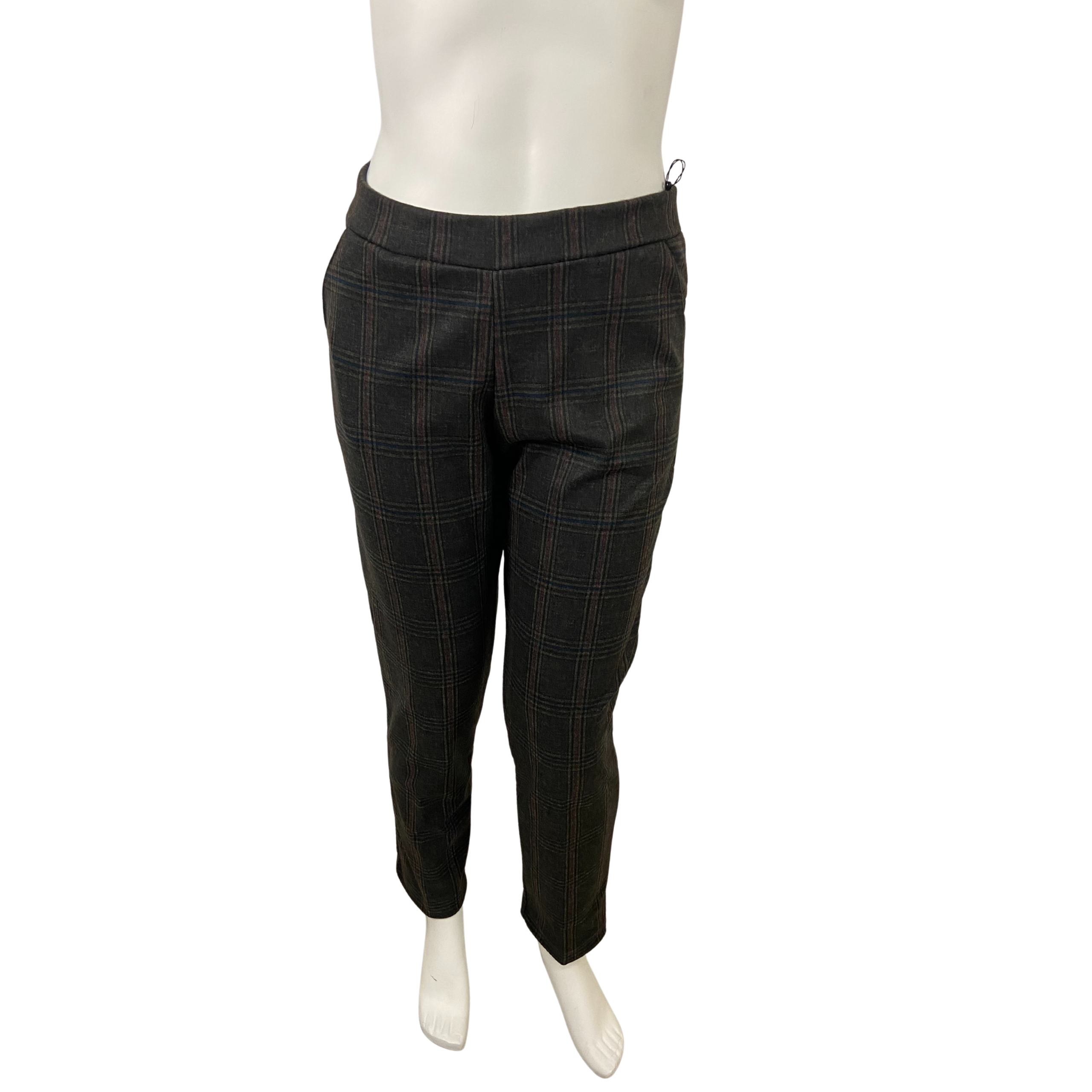 Pantalone sigaretta con tasche - 8 fantasie