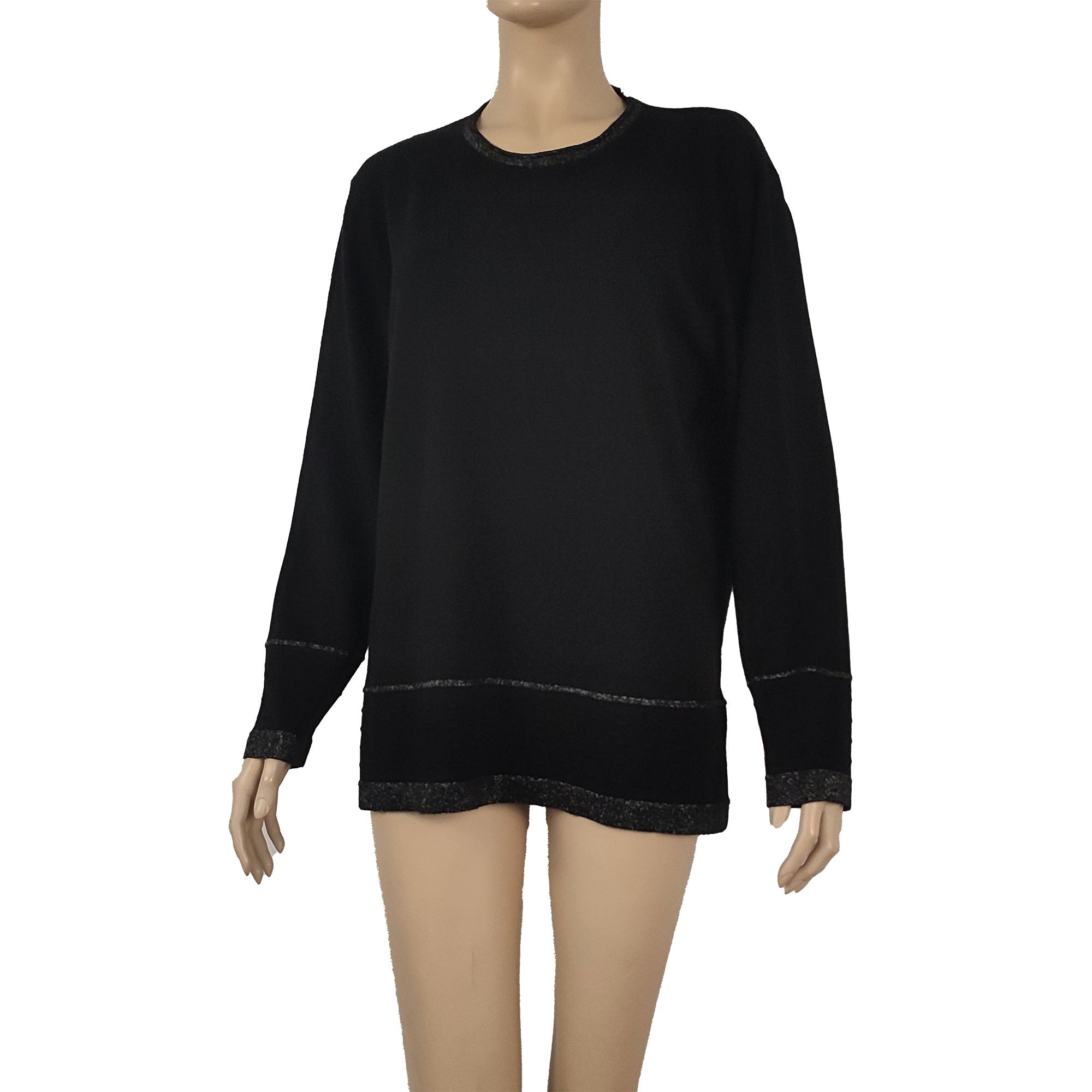 Maglia con dettagli laminati