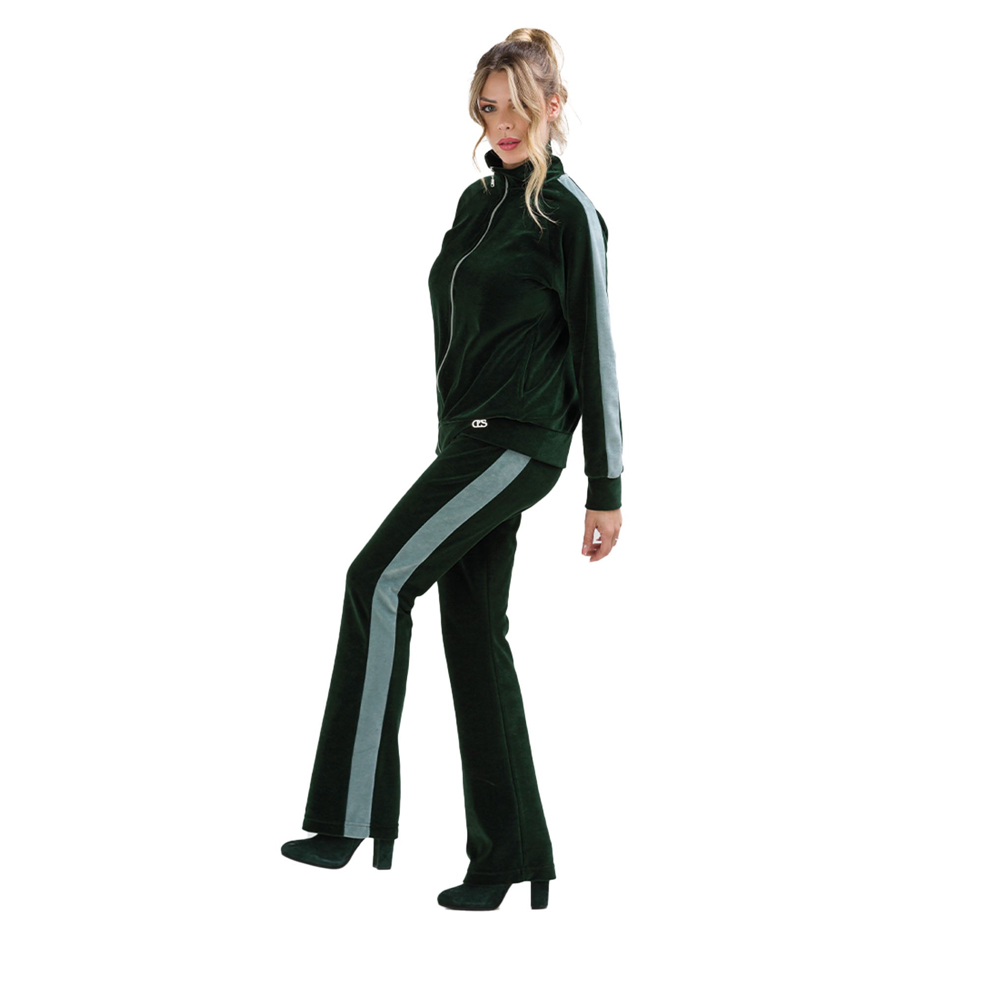 Tuta con pantaloni a zampa